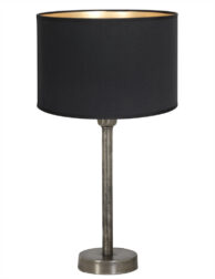Lampe classique abat-jour noir-8410ST