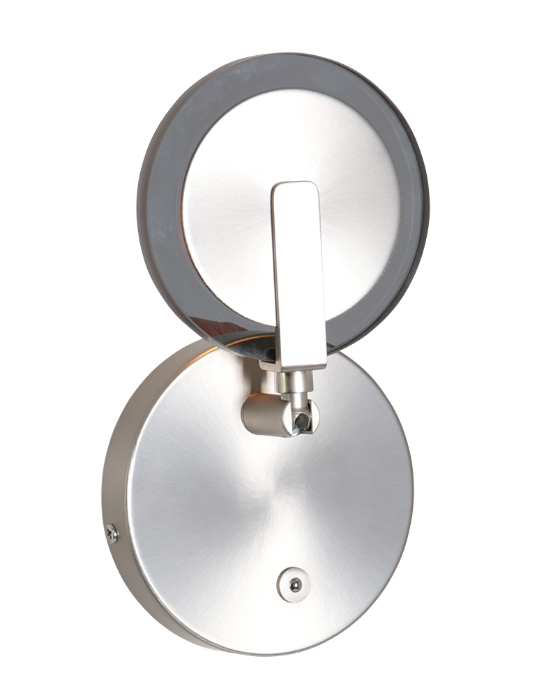 Lampe de chevet dimmable verre fumé Steinhauer Turound acier – Image 8