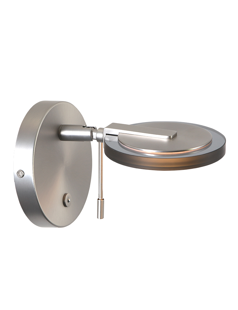 Lampe de chevet dimmable verre fumé Steinhauer Turound acier – Image 9