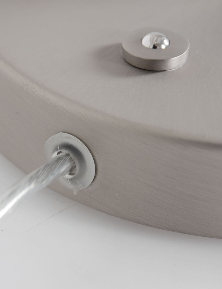 Lampe de chevet dimmable verre fumé Steinhauer Turound acier – Image 5