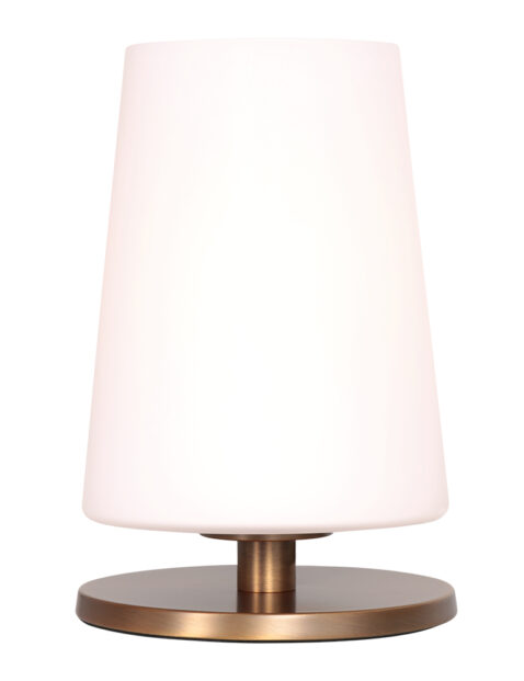Lampe de chevet en verre dimmable bronze-3101BR