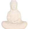 Lampe bouddha en pierre blanc-3107W