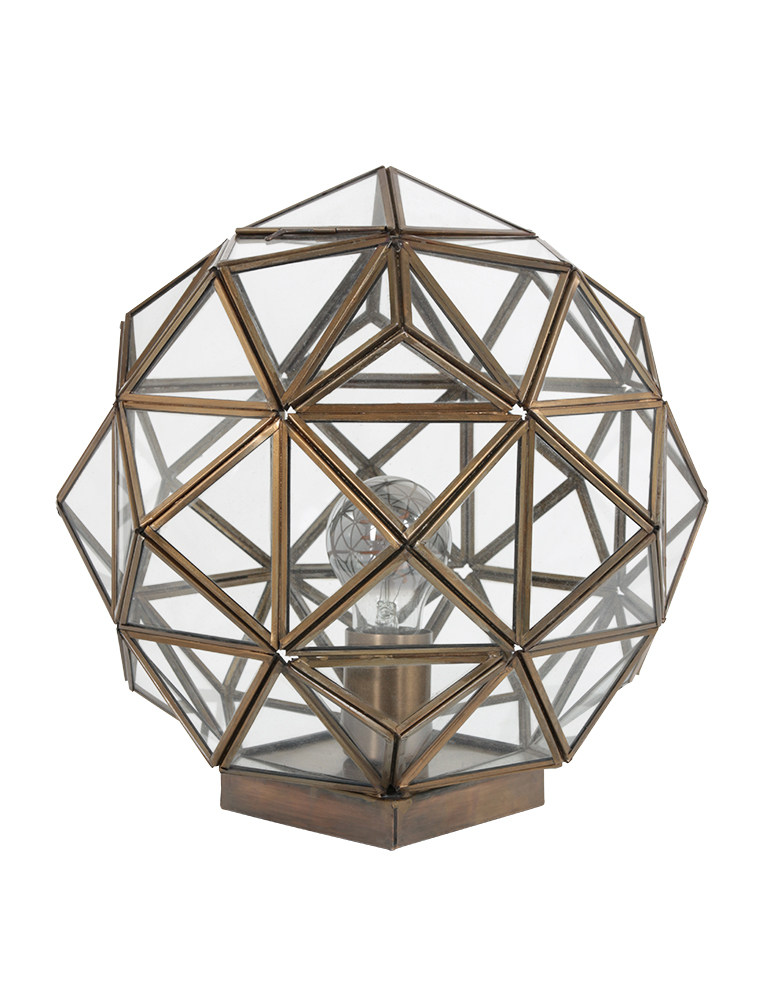 Lampe de table transparente classique Steinhauer Pimpernel bronze – Image 6