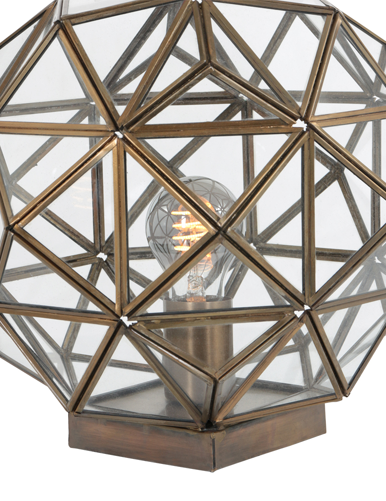 Lampe de table transparente classique Steinhauer Pimpernel bronze – Image 7