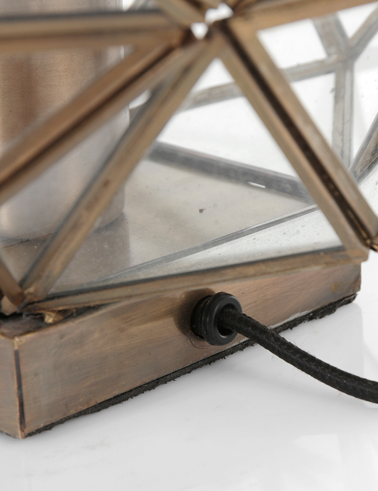 Lampe de table transparente classique Steinhauer Pimpernel bronze – Image 4