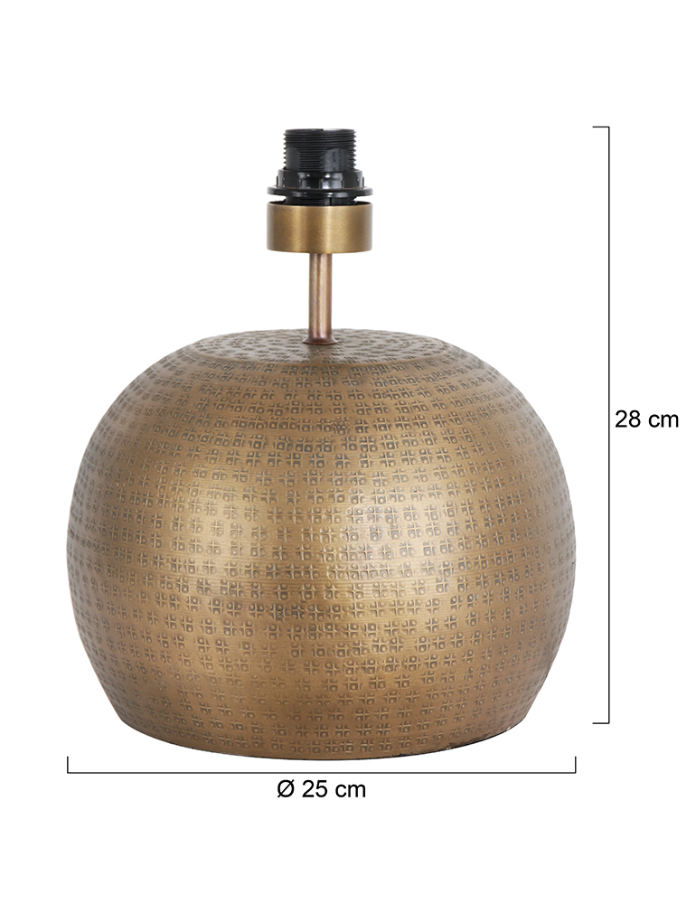 Pied de lampe de table convexe en métal Steinhauer Laiton bronze – Image 5