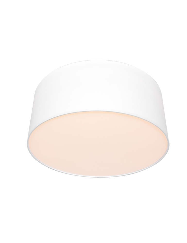 Plafonnier rond abat-jour lisse blanc Steinhauer Prestige Chic – Image 3