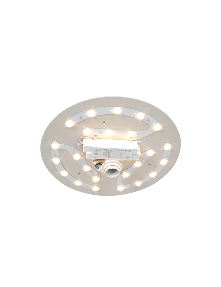 Plafonnier rond abat-jour lisse blanc Steinhauer Prestige Chic – Image 5