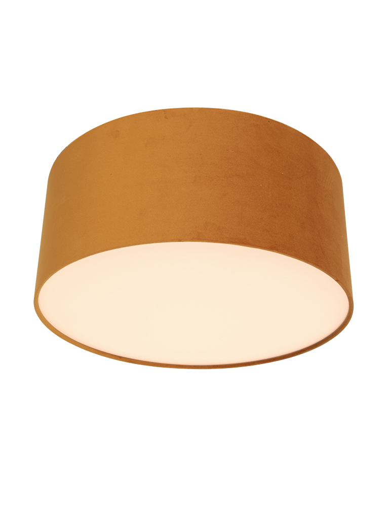 Plafonnier en tissu jaune ocre Steinhauer Prestige Chic – Image 3