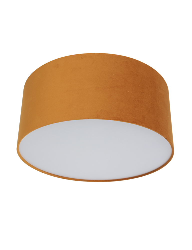 Plafonnier en tissu jaune ocre Steinhauer Prestige Chic – Image 4