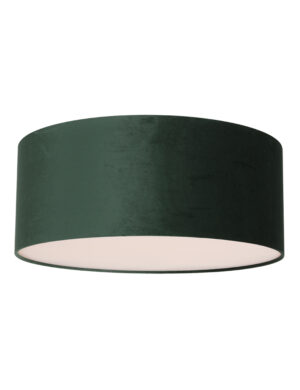 plafonnier-rond-velours-vert-steinhauer-prestige-chic-7152w