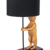 Lampe de table suricate noir et or-7202ZW