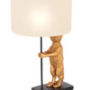 Lampe noire suricate doré blanc-8223ZW