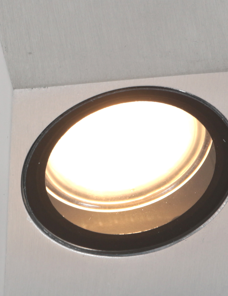 Applique extérieur cube Steinhauer Logan acier – Image 3