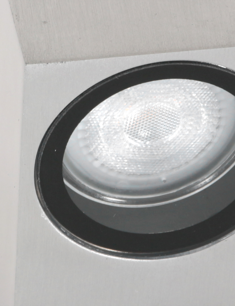 Applique extérieur cube Steinhauer Logan acier – Image 4