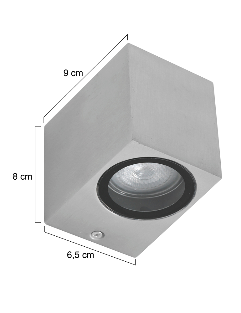 Applique extérieur cube Steinhauer Logan acier – Image 5
