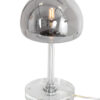 Lampe de table abat-jour verre fumé chrome-3105CH