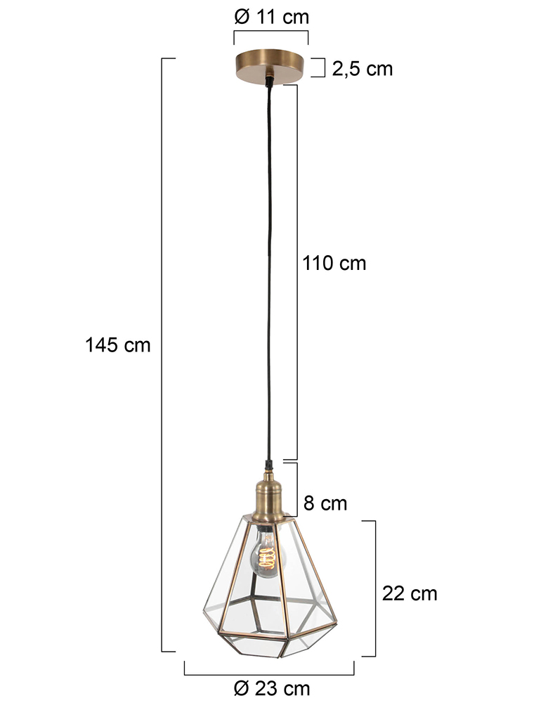 Suspension classique Steinhauer Pimpernel bronze – Image 6