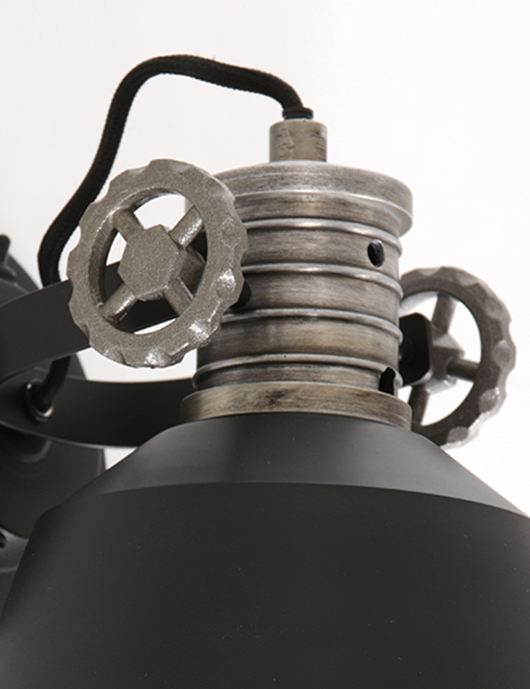 Spot mural industriel Anne Lighting Sprocket noir – Image 7