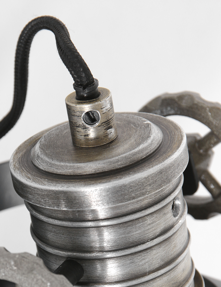 Spot mural industriel Anne Lighting Sprocket noir – Image 4