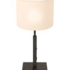 Lampe de table noir abat-jour blanc-8159ZW