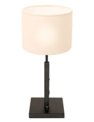 Lampe de table noir abat-jour blanc-8159ZW