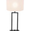 Lampe de table noire abat-jour blanc-8209ZW