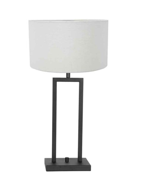 Lampe de table moderne abat-jour crème-8211ZW
