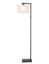 Lampe de table noir abat-jour blanc-8216ZW