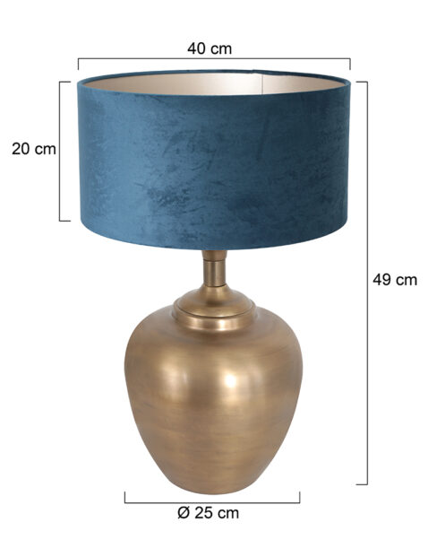 lampe-de-chevet-steinhauer-brass-bleu-et-bronze-7204br-7