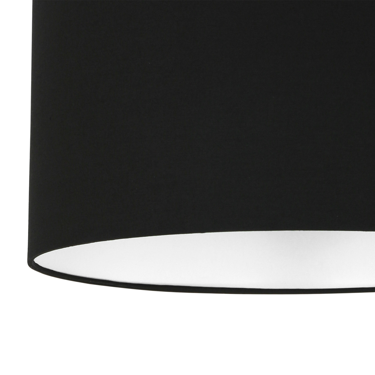 Abat-jour en tissu noir moderne Mexlite – Image 4