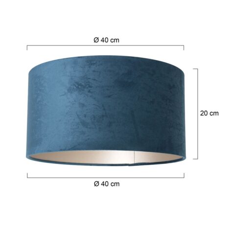 abat-jour-rond-en-velours-40-cm-steinhauer-lampenkappen-bleu-k1068zs-5