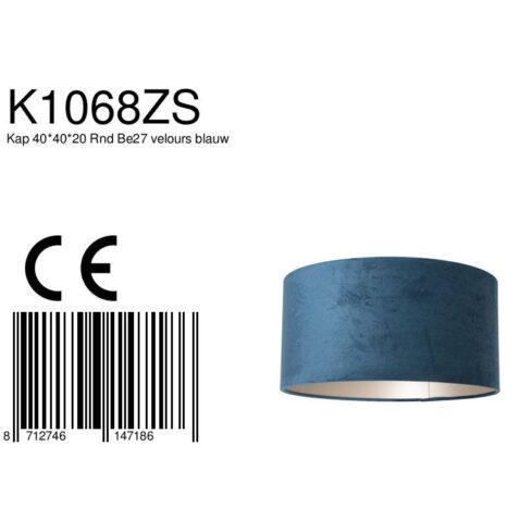 abat-jour-rond-en-velours-40-cm-steinhauer-lampenkappen-bleu-k1068zs-6