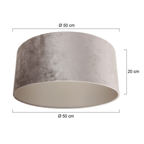 abat-jour-rond-velours-gris-50-cm-steinhauer-lampenkappen-taupe-k1066gs-5