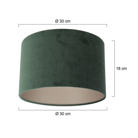 abat-jour-velours-rond-30-cm-steinhauer-lampenkappen-vert-k7396vs-5
