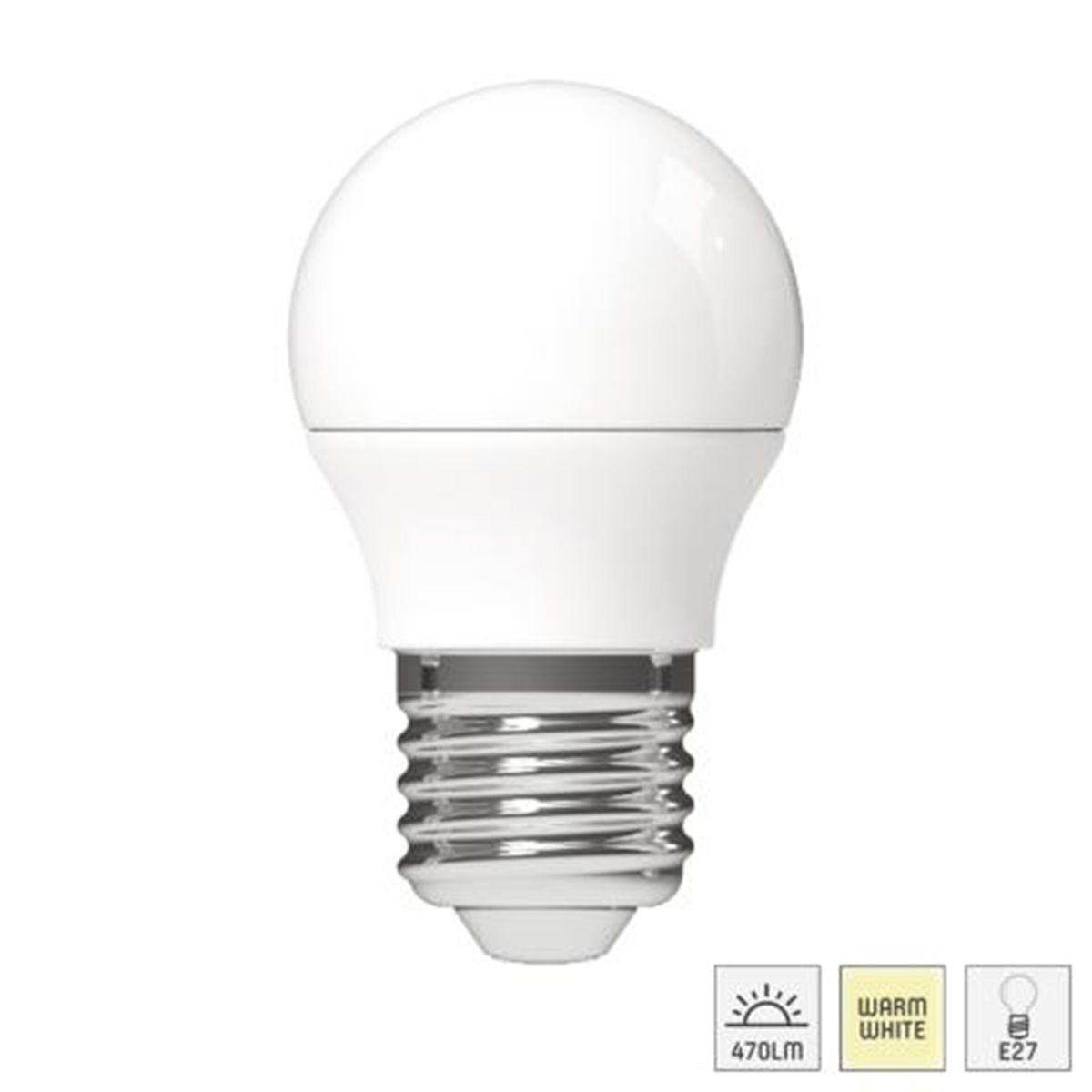 Ampoule blanche à vis Led's Light 620112 opale 