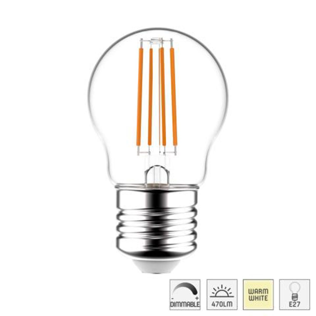 Ampoule en courbes subtiles Led's Light 620151 transparent