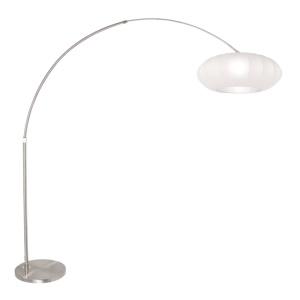 Lampe à arc de designer italien avec base en marbre noir | €395