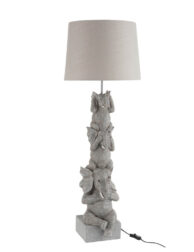 lampe-de-table-classique-grise-avec-éléphants-jolipa-elephant-poly-86465