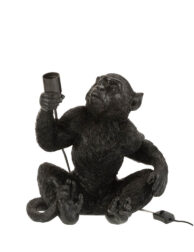 lampe-de-table-moderne-noire-singe-jolipa-monkey-poly-21461