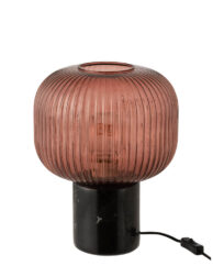 lampe-de-table-rétro-noire-avec-verre-rouge-jolipa-yufo-5746