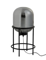 lampe-de-table-rétro-noire-en-verre-fumé-jolipa-sasha-89035