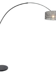 elegant-lampadaire-noir-steinhauer-sparkled-light-acier-et-transparent-9834zw-1
