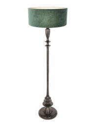 lampadaire-vintage-velours-vert-noir-steinhauer-bois-noirantique-et-vert-3780zw-1