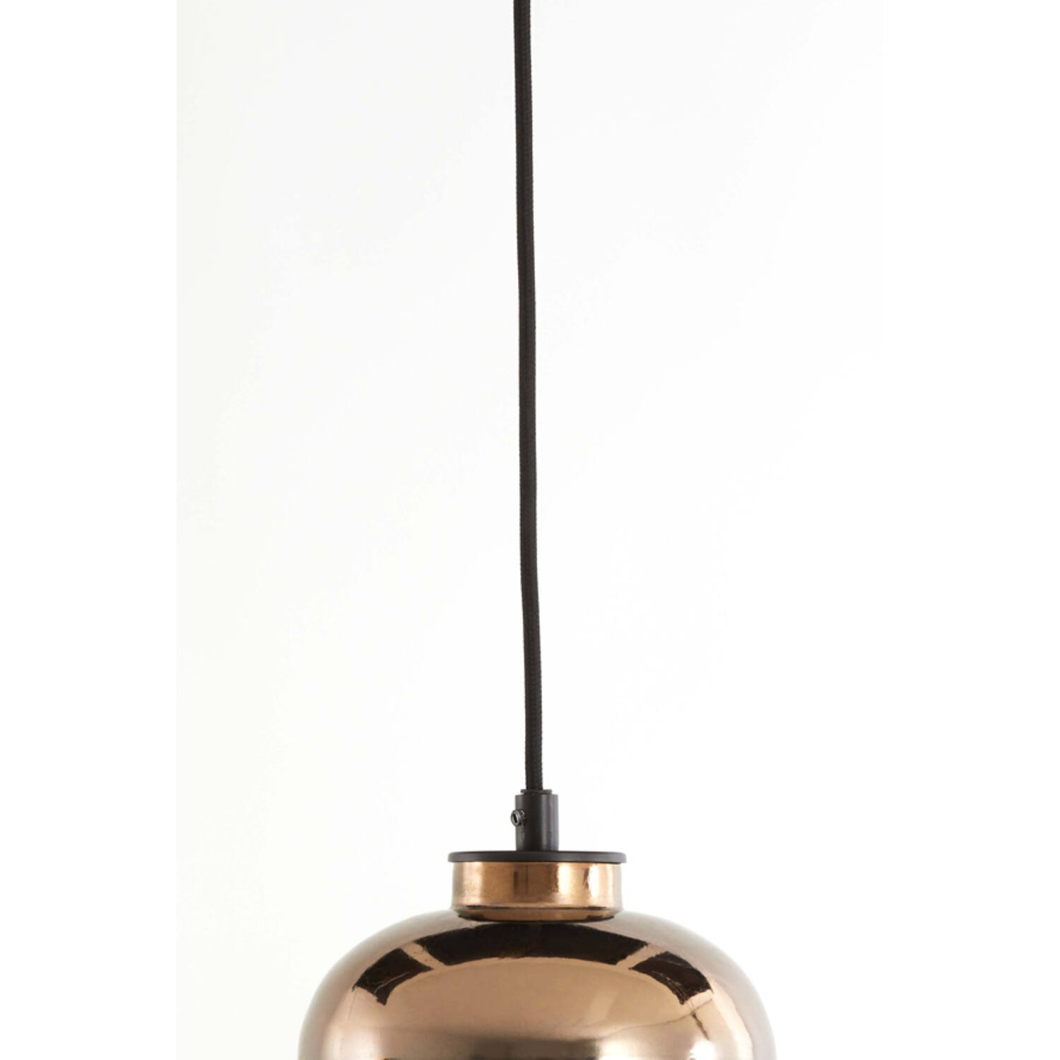 Lampe à suspension 30 cm réglable rétro couleur cuivre
