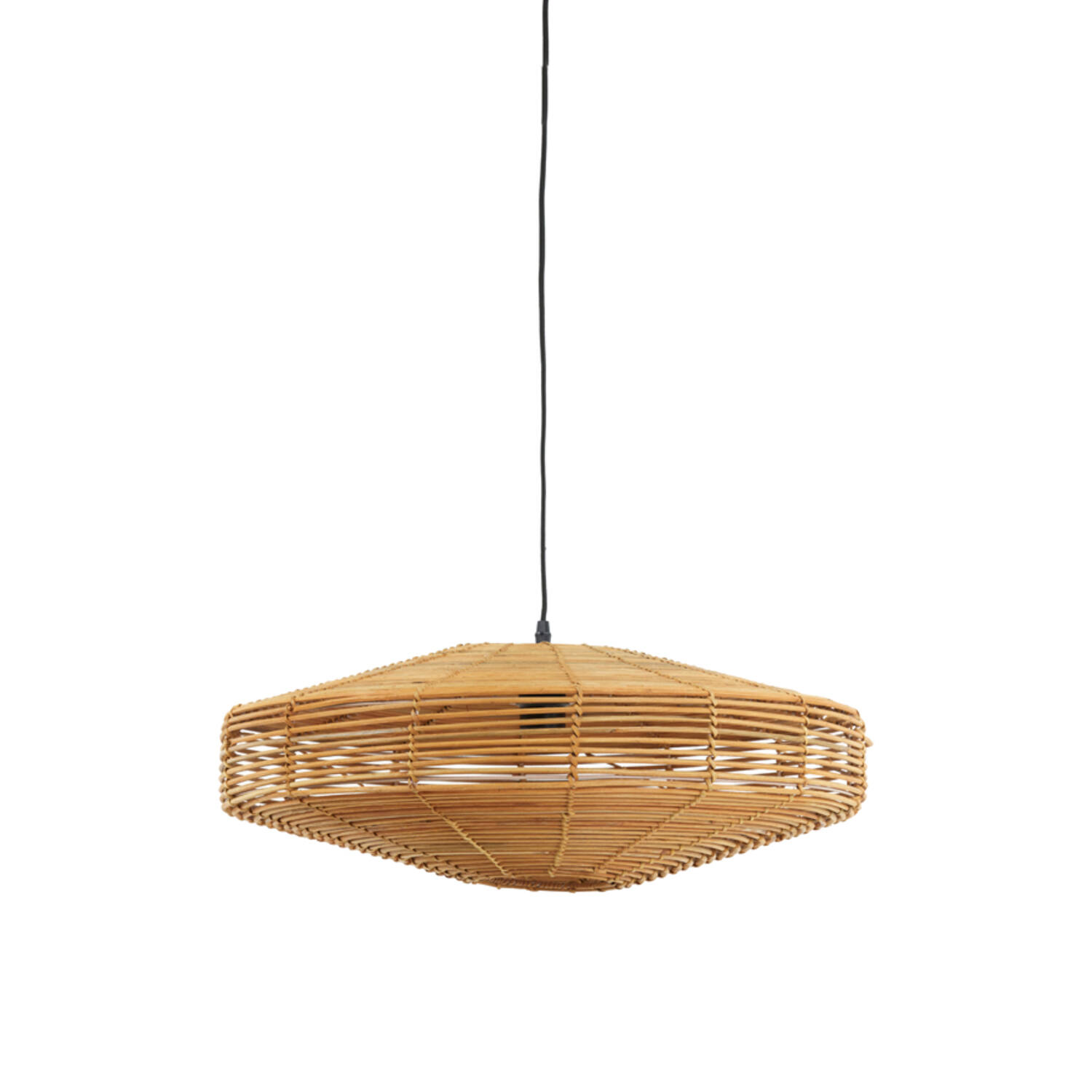 Suspension en rotin style campagnard forme de soucoupe Light and Living ...