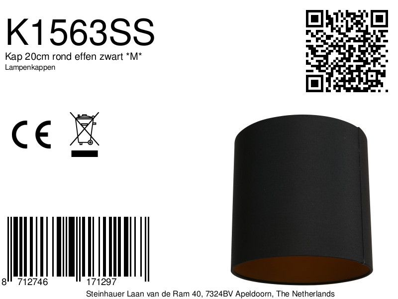 Abat-jour moderne noir et or Mexlite – Image 6