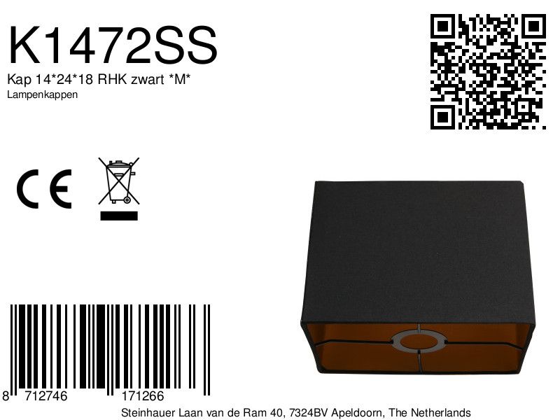 Abat-jour en tissu noir tendance Mexlite – Image 6