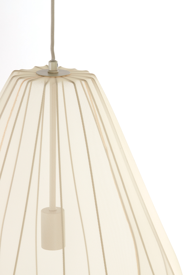 Suspension transparente couleur sable Light & Living Itela – Image 3