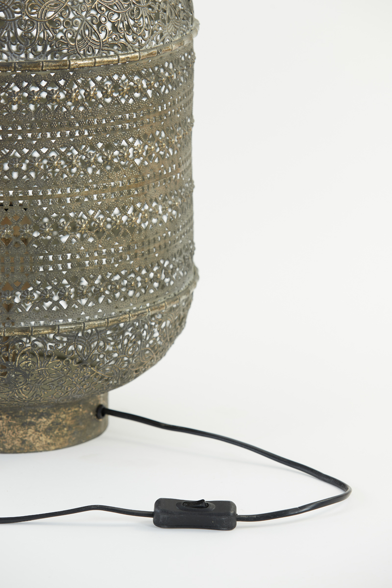 Lampe de table lanterne orientale dorée Light & Living Udupi – Image 7